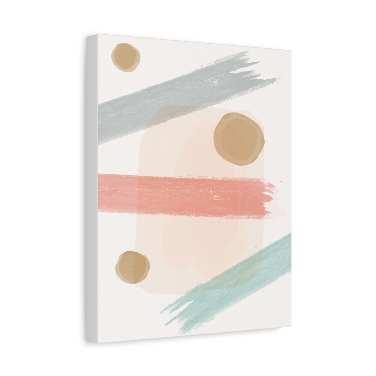 Pastel Pulse Art Set 1.1 - Matte Canvas Decor with Minimalist Leaf Design