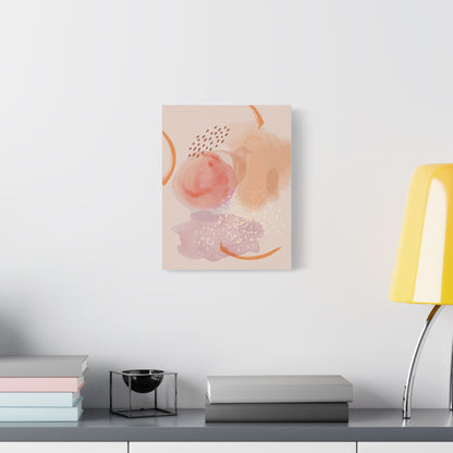 Sunlit Spark Art Set 1.2 - Matte Canvas Decor with Minimalist Leaf Design