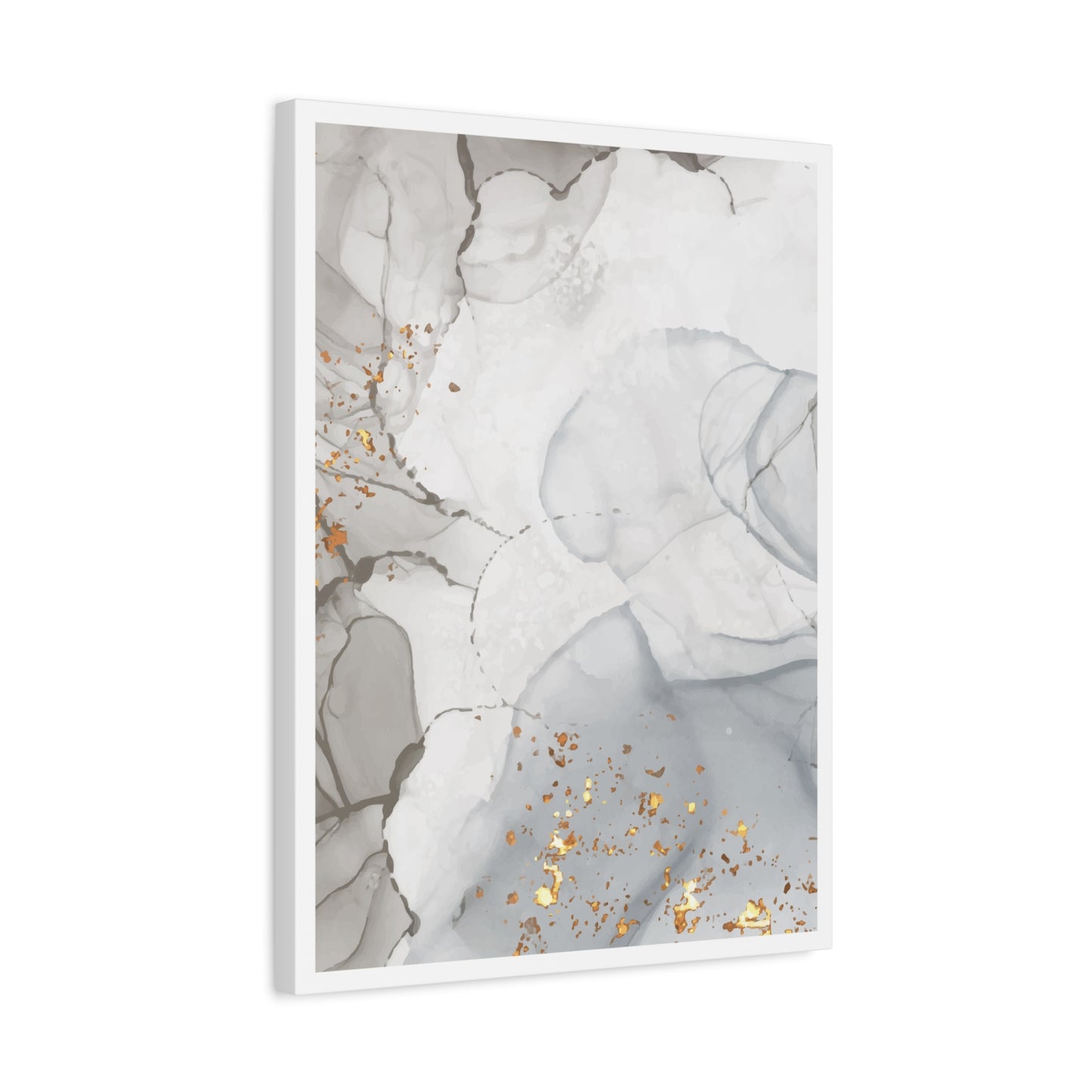 Ash Dust Art Set 1.3 - Matte Canvas Decor with Minimalist Leaf Design