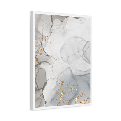 Ash Dust Art Set 1.3 - Matte Canvas Decor with Minimalist Leaf Design
