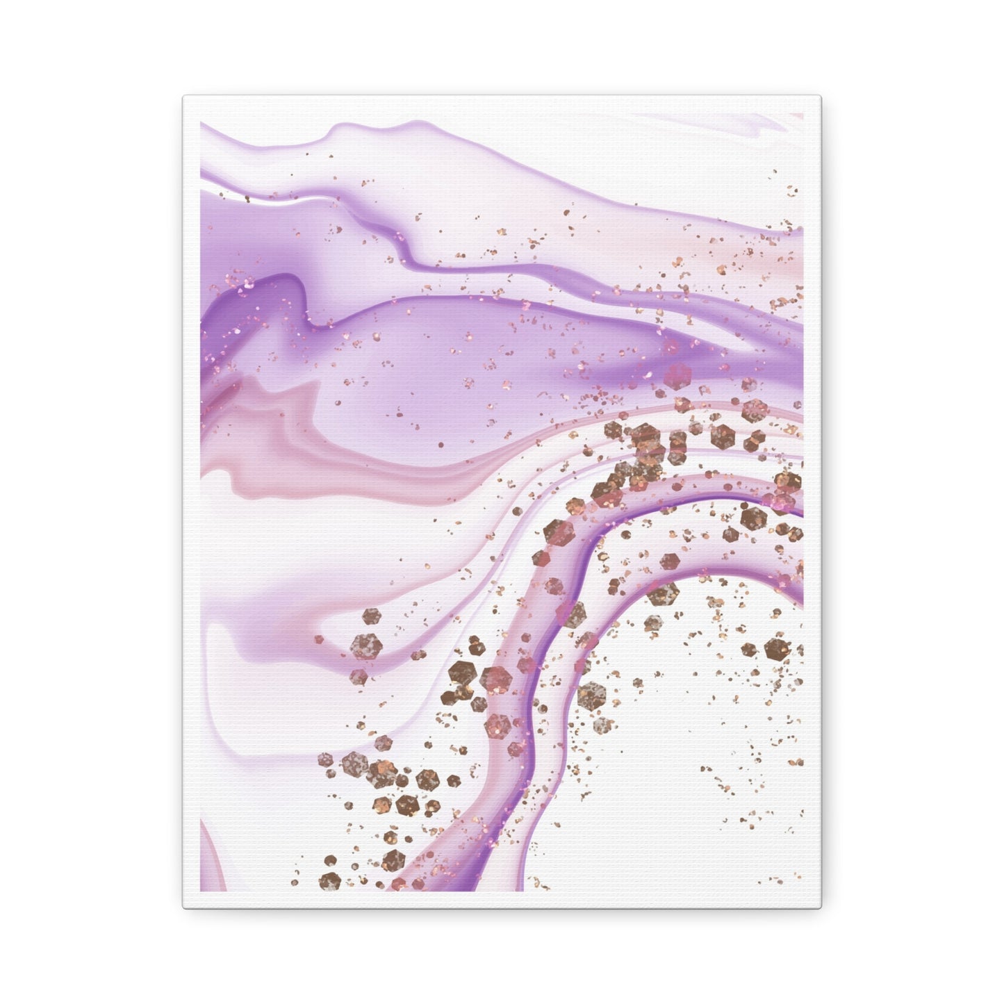 Blush Pink Marble Wall Art Set 1.3 - Matte Canvas Decor with Minimalist Leaf Design