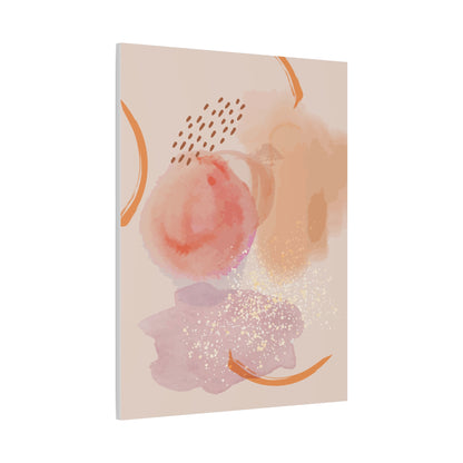 Sunlit Spark Art Set 1.2 - Matte Canvas Decor with Minimalist Leaf Design