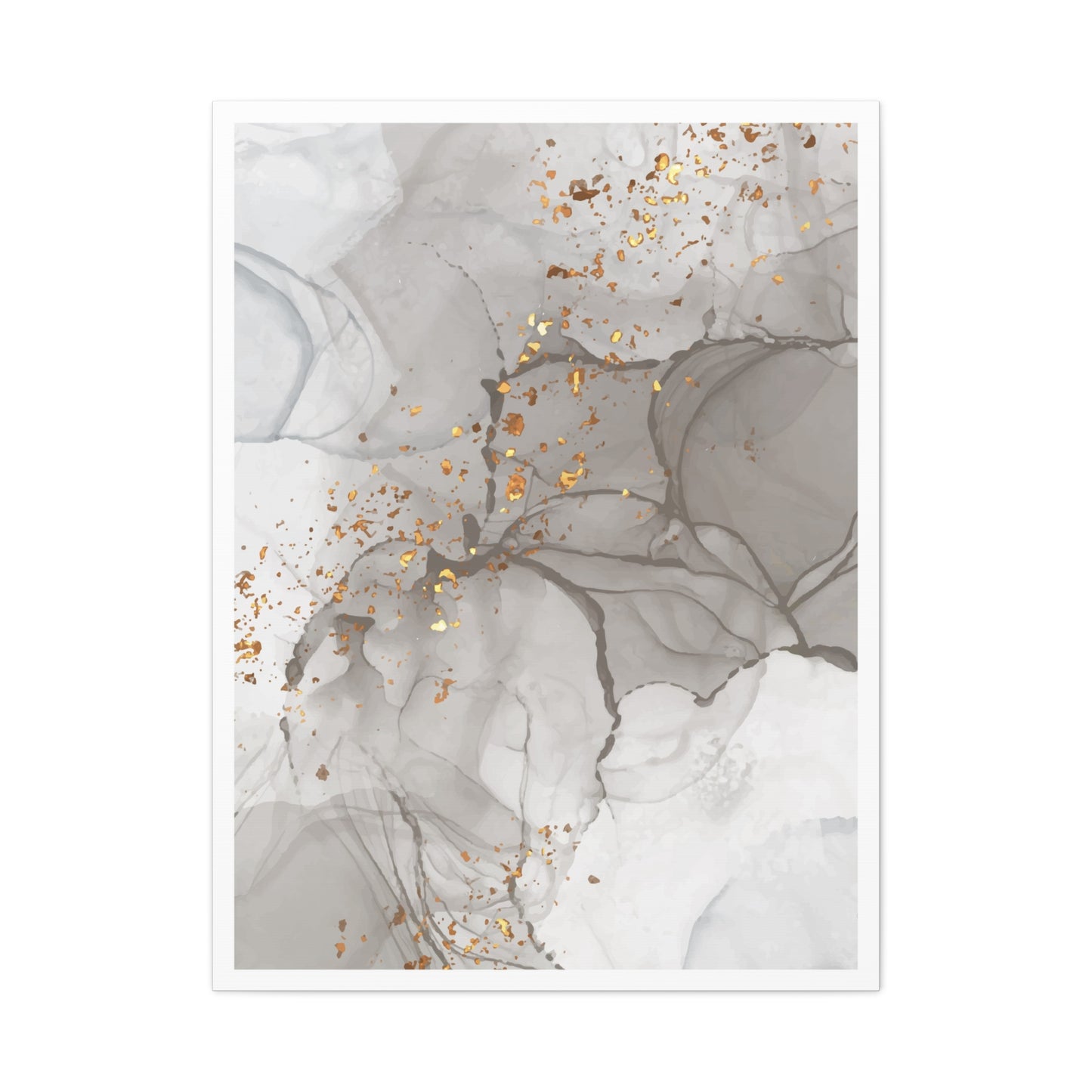 Ash Dust Art Set 1.1 - Matte Canvas Decor with Minimalist Leaf Design