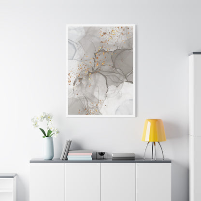 Ash Dust Art Set 1.1 - Matte Canvas Decor with Minimalist Leaf Design