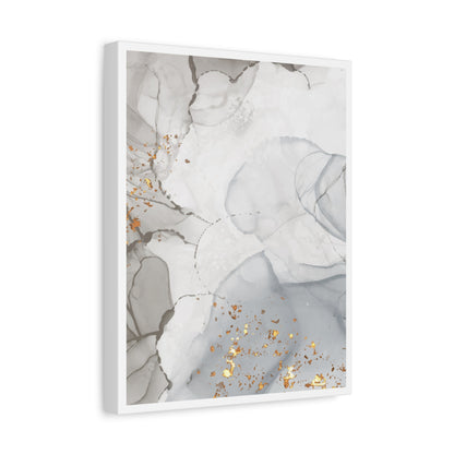 Ash Dust Art Set 1.3 - Matte Canvas Decor with Minimalist Leaf Design
