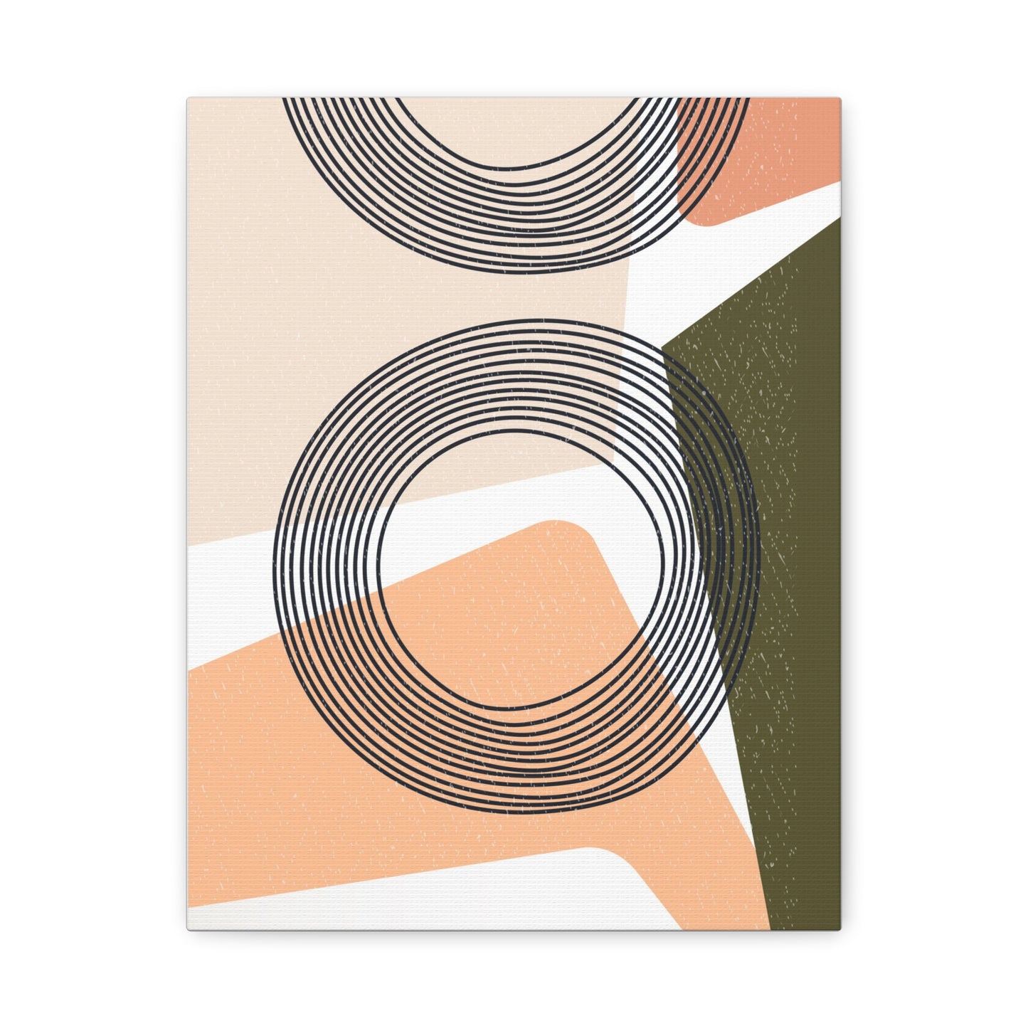 Minimal Pink Line Art Set 1.2 - Matte Canvas Decor with Minimalist Leaf Design