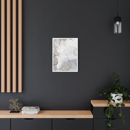 Ash Dust Art Set 1.3 - Matte Canvas Decor with Minimalist Leaf Design
