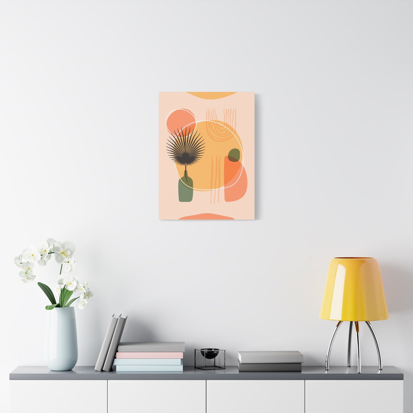 Sunway Minimal Art Set 1.1 - Matte Canvas Decor with Minimalist Leaf Design