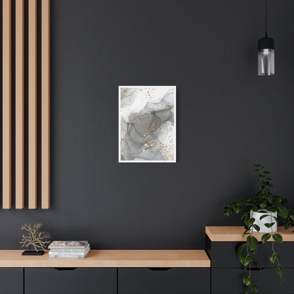 Ash Dust Art Set 1.2 - Matte Canvas Decor with Minimalist Leaf Design