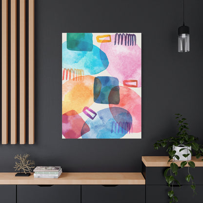 Liquid Calm Art Set 1.3- Matte Canvas Decor with Minimalist Leaf Design