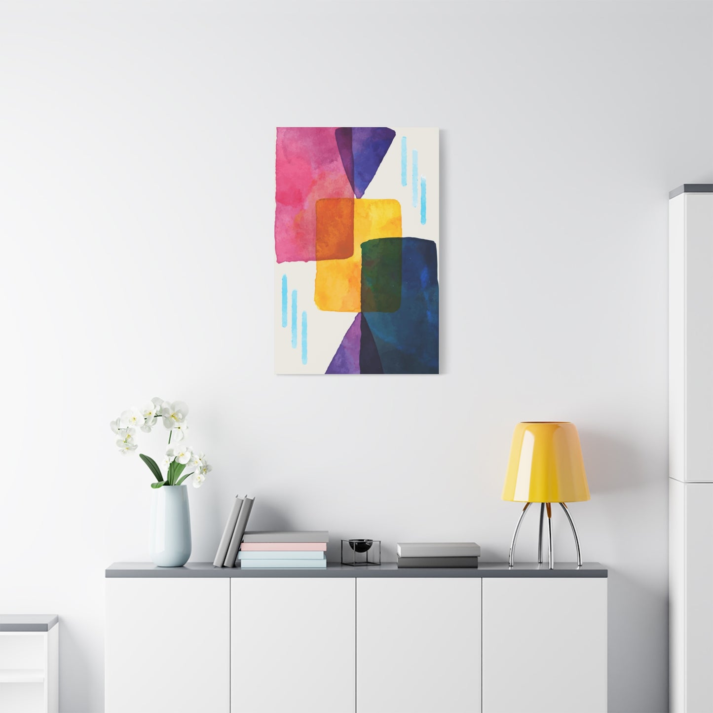 Liquid Calm Art Set 1.1 - Matte Canvas Decor with Minimalist Leaf Design