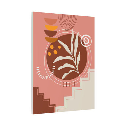 Wander Vase Art Set 1.1 - Matte Canvas Decor with Minimalist Leaf Design