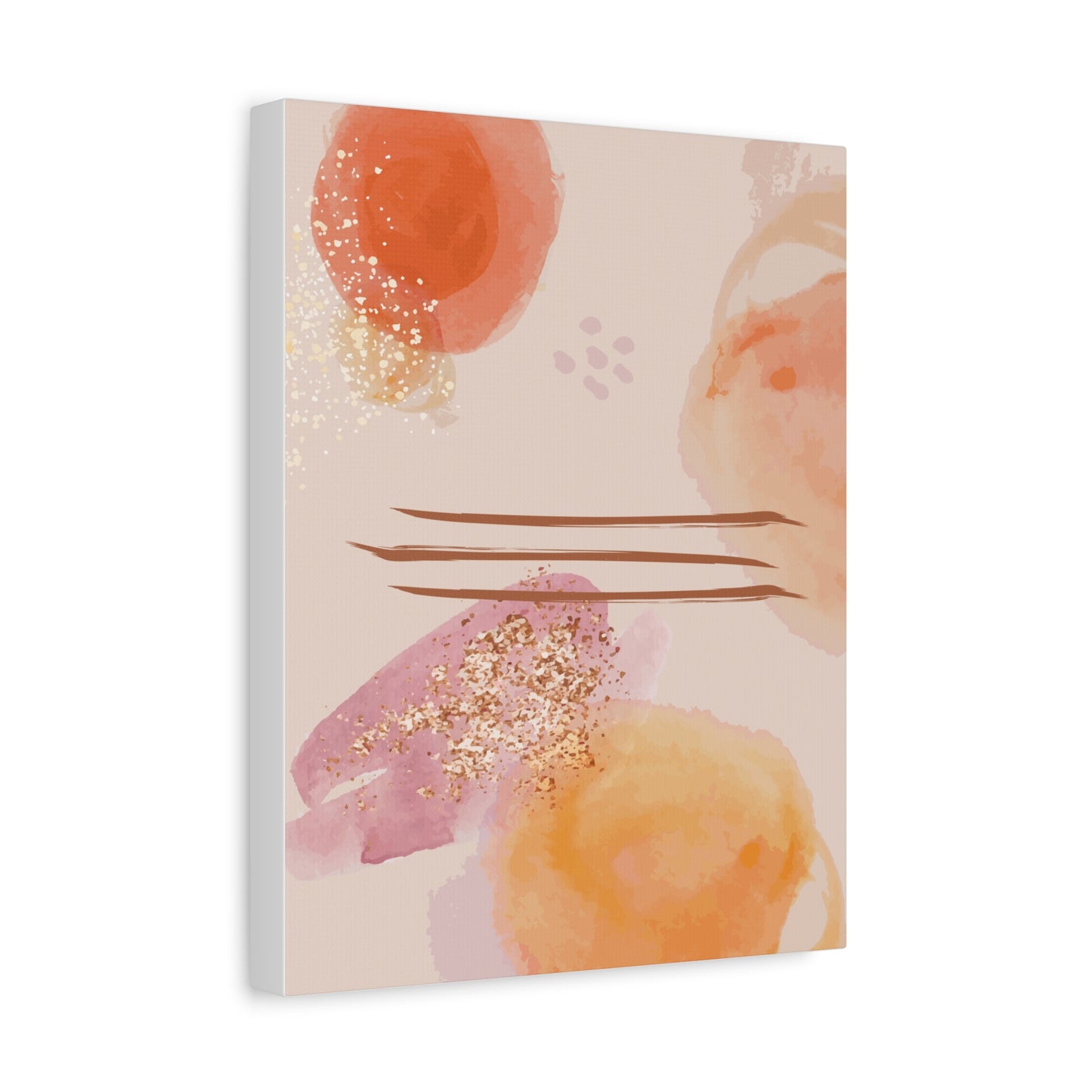 Sunlit Spark Art Set 1.1 - Matte Canvas Decor with Minimalist Leaf Design