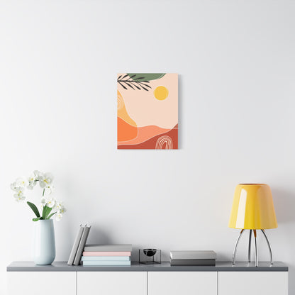 Sunway Minimal Art Set 1.2 - Matte Canvas Decor with Minimalist Leaf Design
