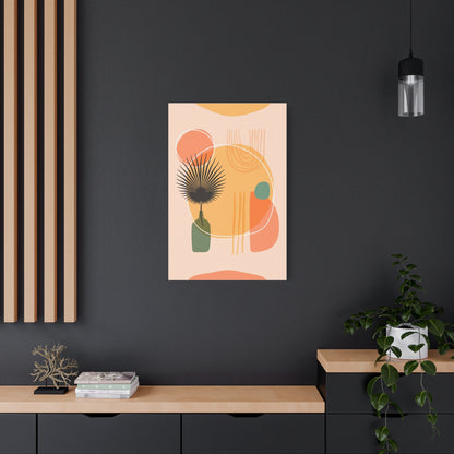 Sunway Minimal Art Set 1.1 - Matte Canvas Decor with Minimalist Leaf Design