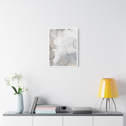 Ash Dust Art Set 1.3 - Matte Canvas Decor with Minimalist Leaf Design