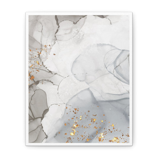Ash Dust Art Set 1.3 - Matte Canvas Decor with Minimalist Leaf Design