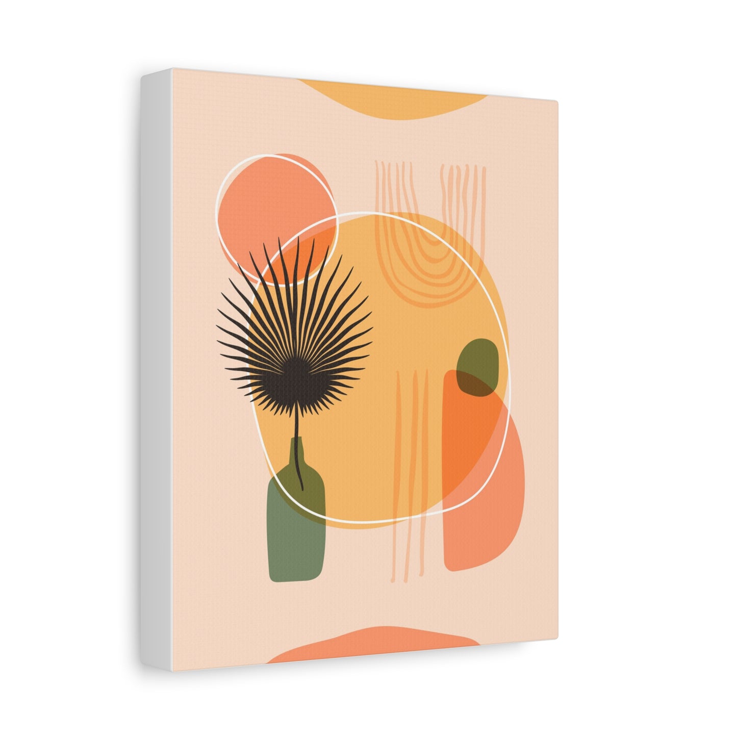 Sunway Minimal Art Set 1.1 - Matte Canvas Decor with Minimalist Leaf Design
