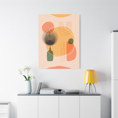 Sunway Minimal Art Set 1.1 - Matte Canvas Decor with Minimalist Leaf Design