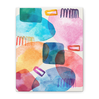 Liquid Calm Art Set 1.3- Matte Canvas Decor with Minimalist Leaf Design