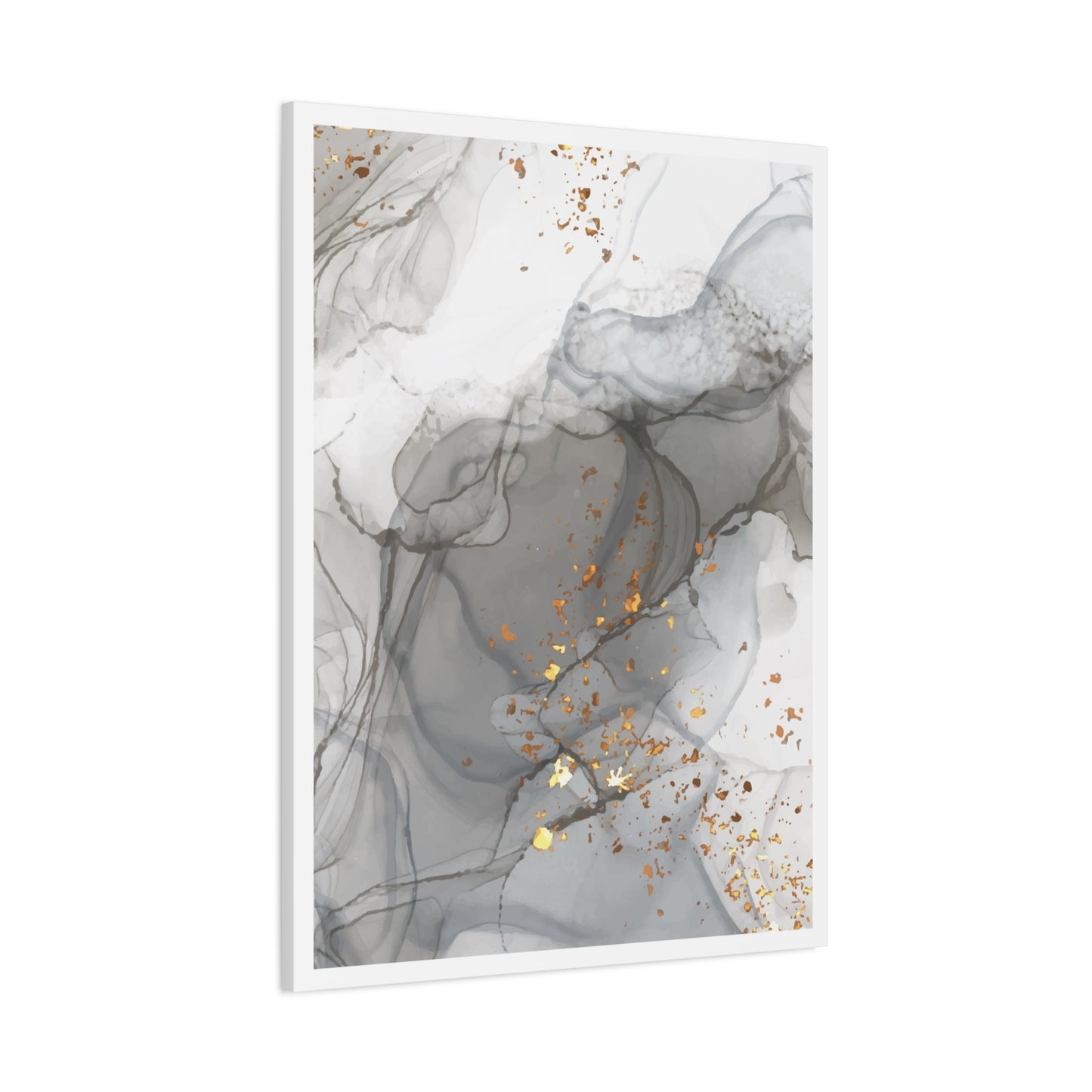 Ash Dust Art Set 1.2 - Matte Canvas Decor with Minimalist Leaf Design