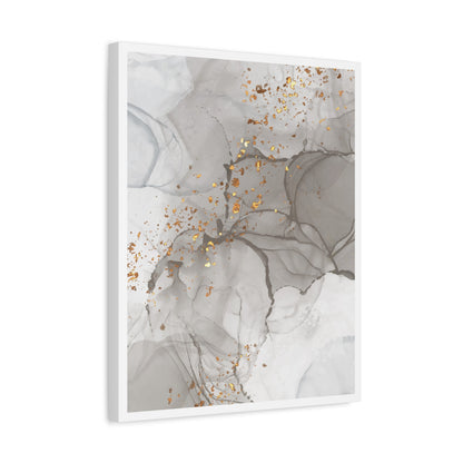 Ash Dust Art Set 1.1 - Matte Canvas Decor with Minimalist Leaf Design