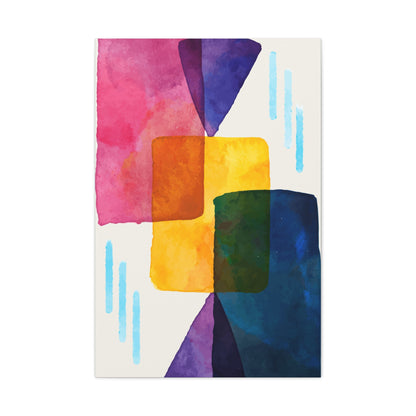 Liquid Calm Art Set 1.1 - Matte Canvas Decor with Minimalist Leaf Design