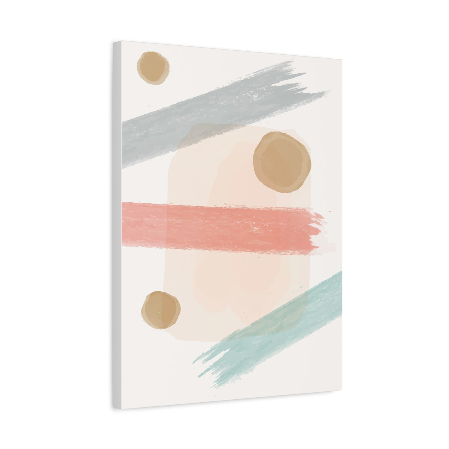 Pastel Pulse Art Set 1.1 - Matte Canvas Decor with Minimalist Leaf Design