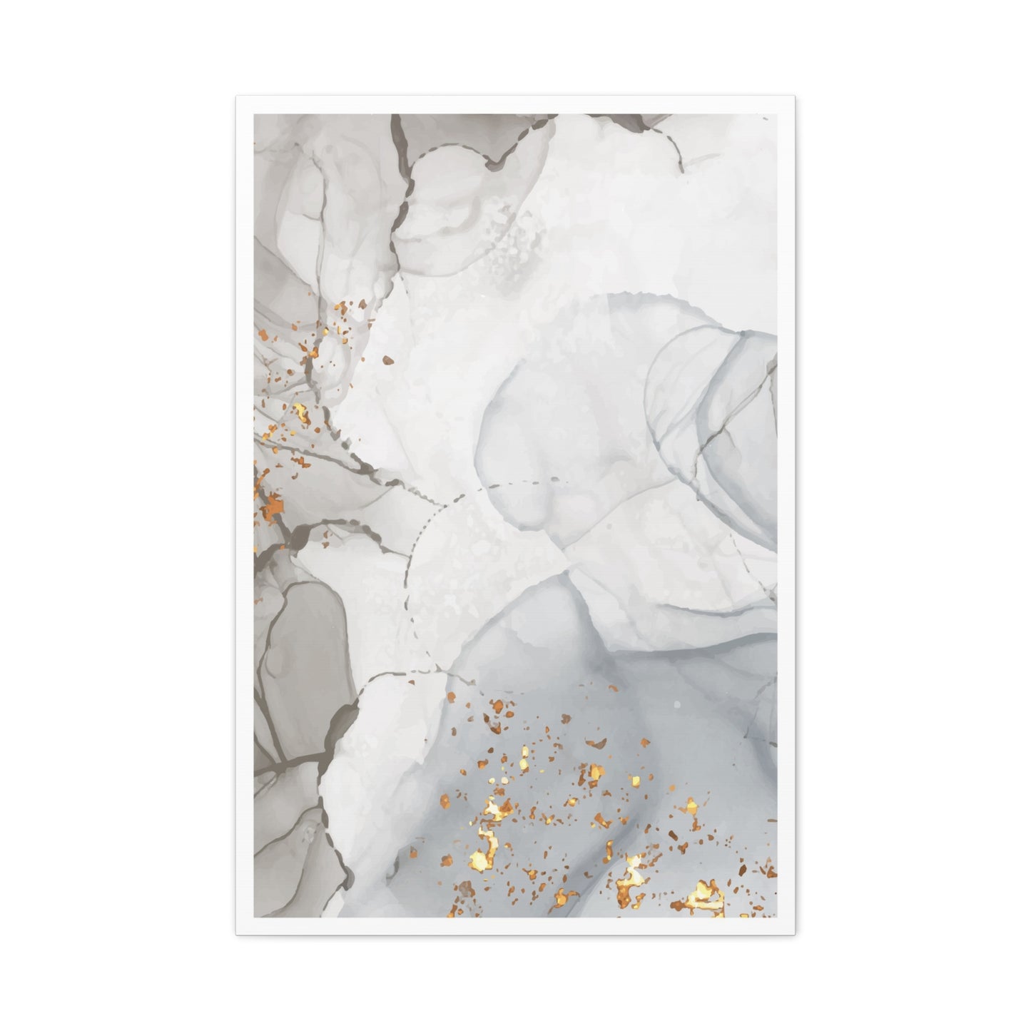 Ash Dust Art Set 1.3 - Matte Canvas Decor with Minimalist Leaf Design