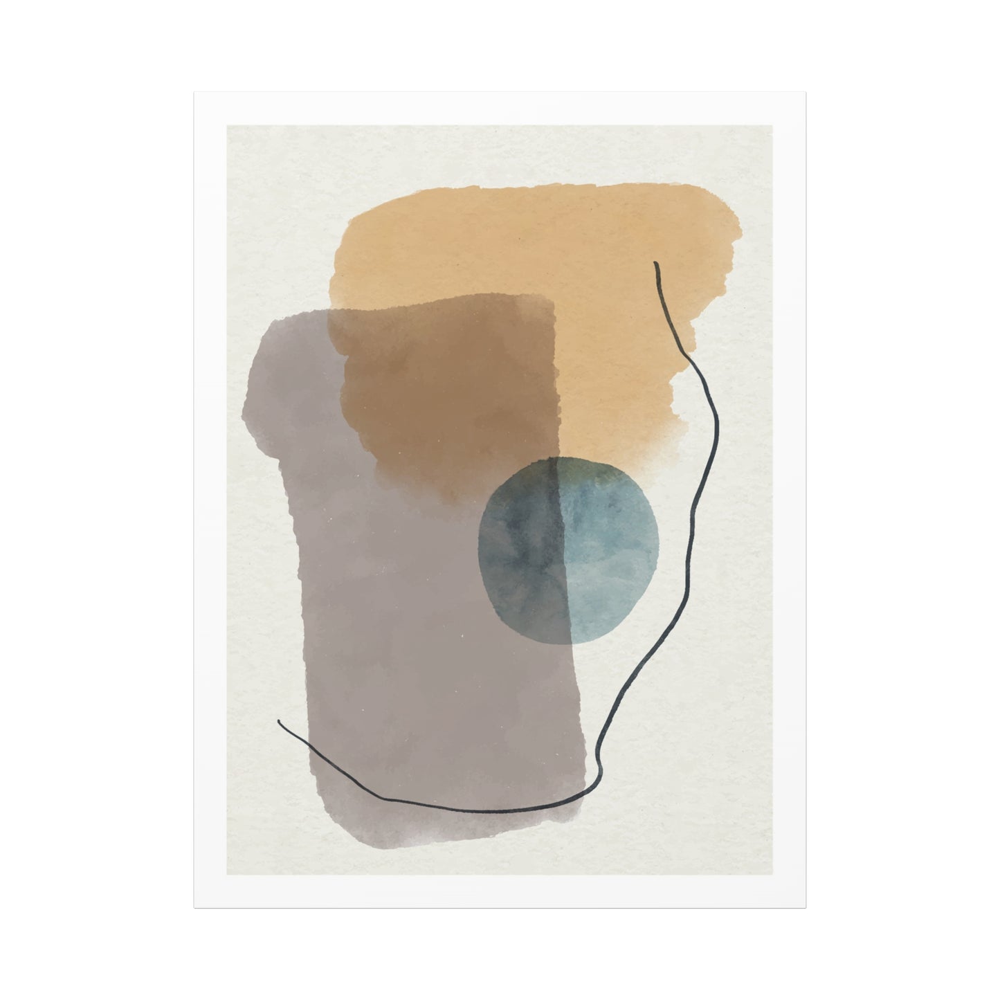 Blue Tone Watercolor Brush Art Set 1.3 - Canvas Decor