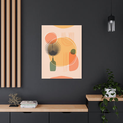 Sunway Minimal Art Set 1.1 - Matte Canvas Decor with Minimalist Leaf Design