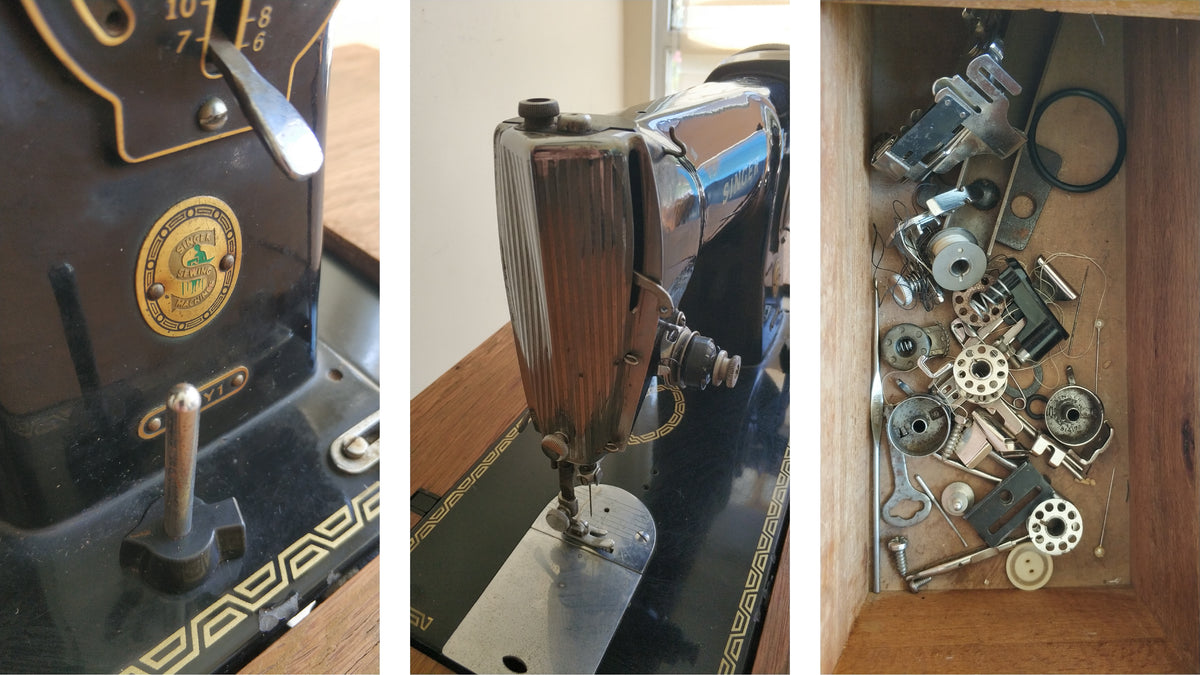 SINGER 191Y1 Antique Vintage Sewing Machine – Free Shipping