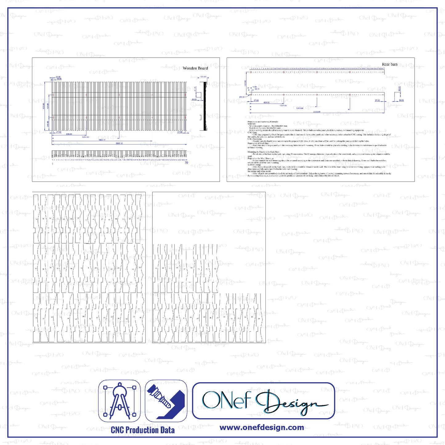 Diy Parametric Wood Working 1001 ( DWG,DXF,AI,PDF,SVG product data )