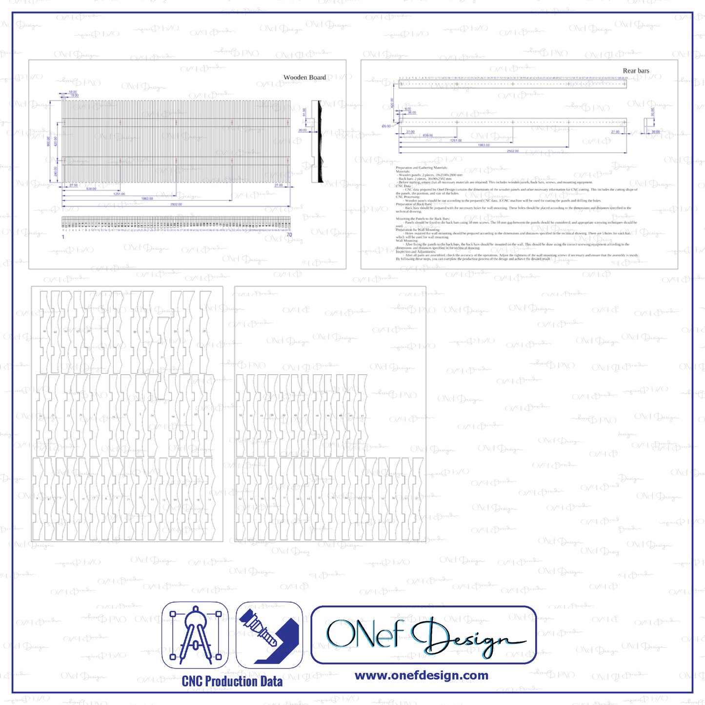 Diy Parametric Wood Working 1000 ( DWG,DXF,AI,PDF,SVG product data )