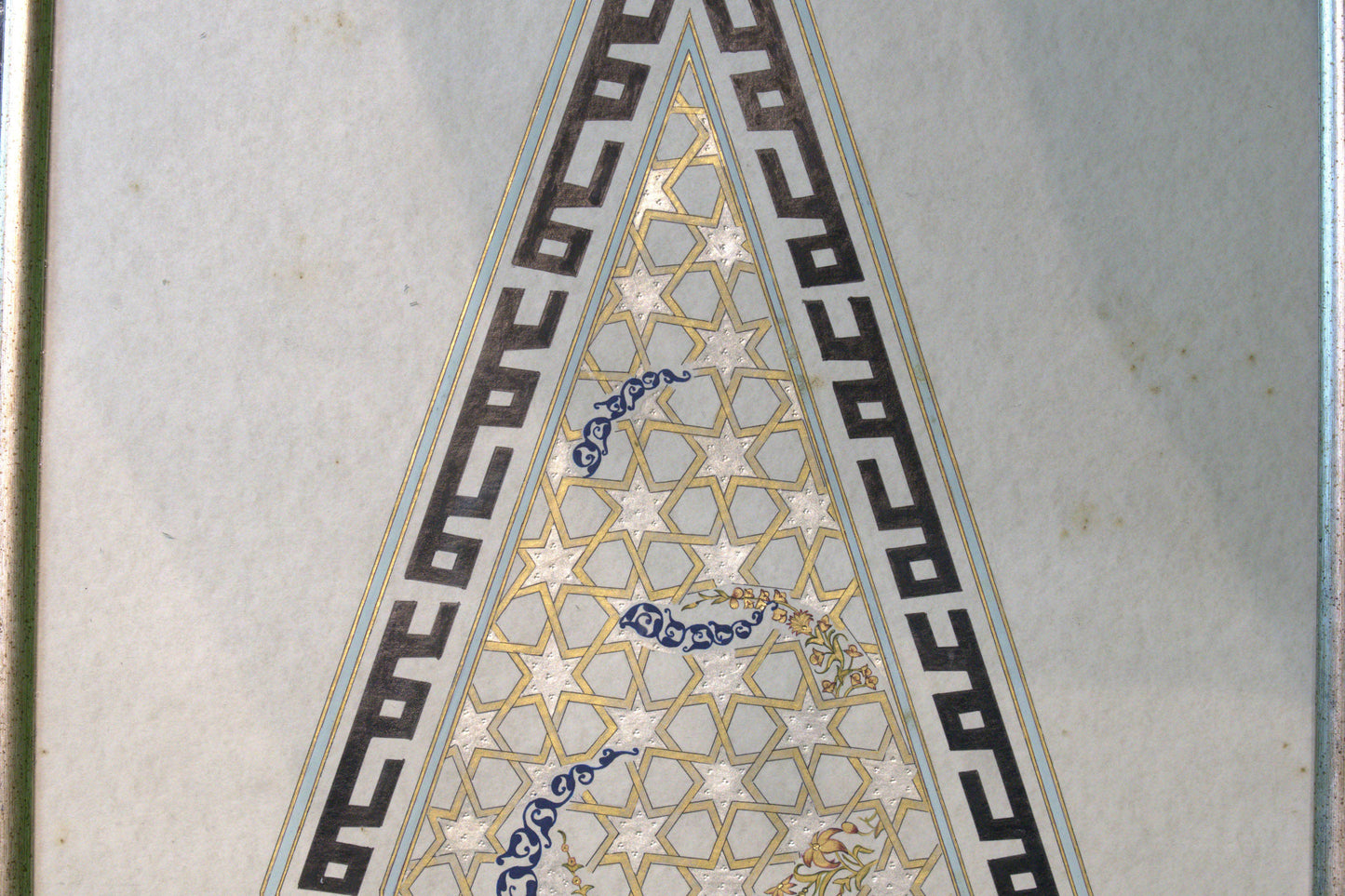 Muhabbet – 22K Gold Islamic Calligraphy, Seljuk Tezhip & Antiqued Mirror Art