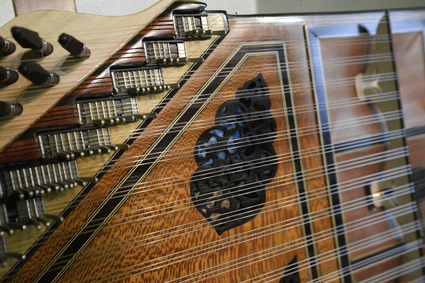 Professional Turkish Qanun | Handmade Concert Quality Kanun | Shadow NFX-800 Pickup | Premium Spruce & Plane Wood | French Polish Finish