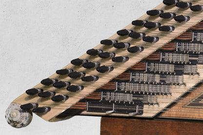 Professional Turkish Qanun | Handmade Concert Quality Kanun | Shadow NFX-800 Pickup | Premium Spruce & Plane Wood | French Polish Finish